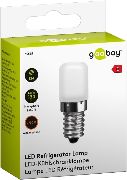 Lampada LED E14 1,2W 80 Lumen Bianco Caldo Classe G - immagine 2