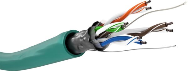 Matassa F/UTP Cavo Cat.5E CCA 100m Flessibile Verde - immagine 2