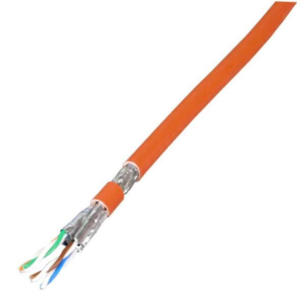 Matassa S/FTP Cavo Cat. 7A Rame 1200MHz B2ca 100m Rigido B2ca Arancione - immagine 2