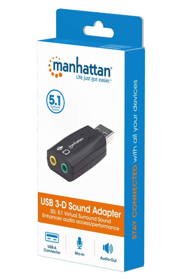 Scheda audio USB suono 3D - immagine 2