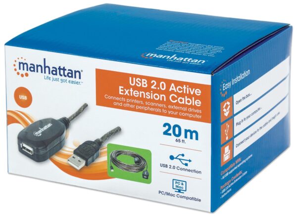 Prolunga attiva USB Hi-Speed USB 2.0 20 mt - immagine 2