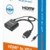 Cavo Convertitore da HDMI a VGA con Audio e MicroUsb 30cm Nero - immagine 2