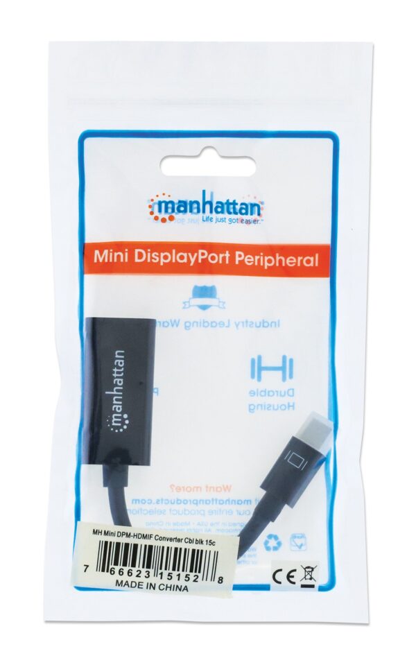 Adattatore Mini DisplayPort a HDMI Passivo Nero - immagine 2