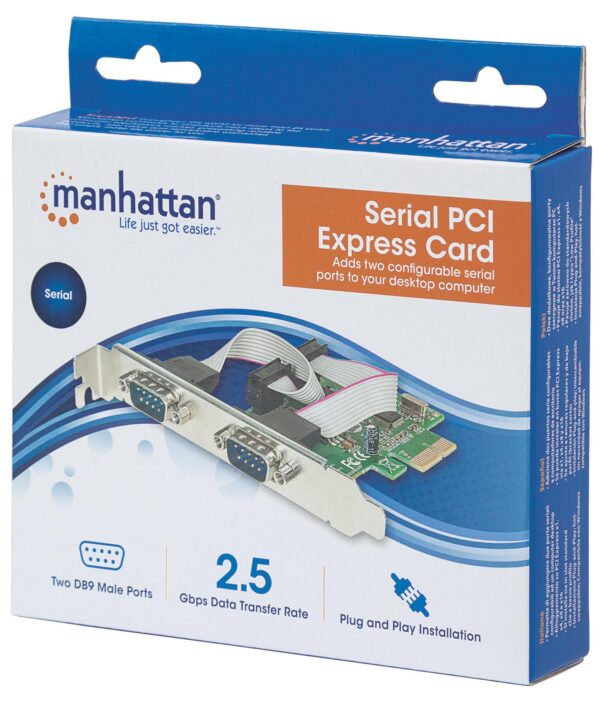 Scheda PCI Express Seriale 2 Porte DB9 M - immagine 2