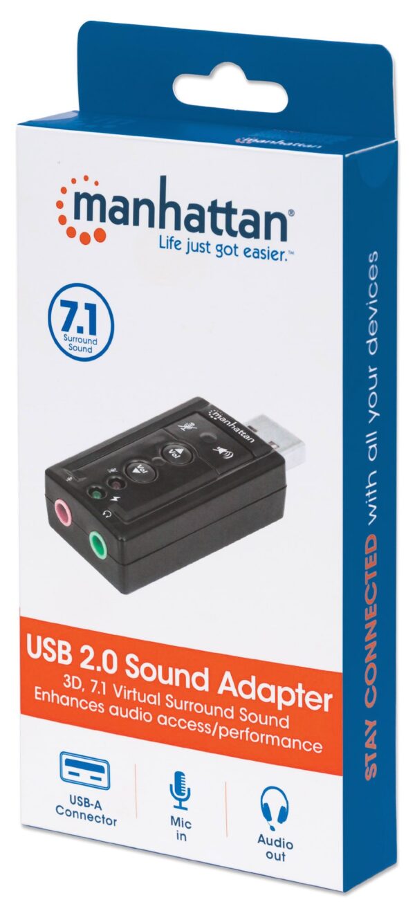 Scheda Audio Stereo USB 2.0 Virtual 7.1 Canali - immagine 2