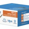 Cavo Prolunga Attivo USB 2.0 Hi-Speed A M / B M 15m Nero - immagine 2