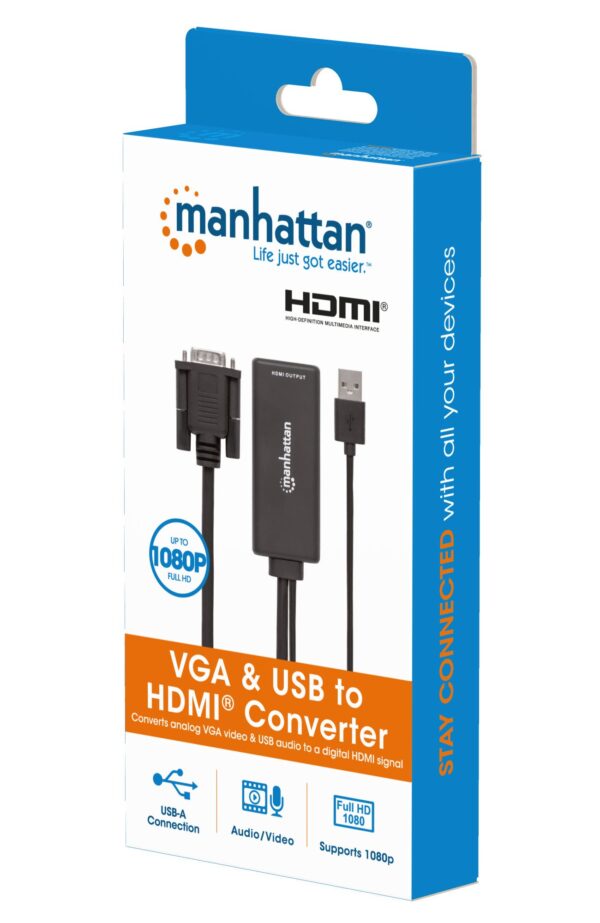 Convertitore da VGA e USB a HDMI - immagine 2