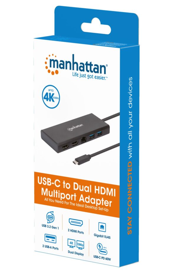 Adattatore USB-C™ SuperSpeed Multiporta a Doppia Porta HDMI - immagine 2