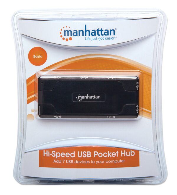 Mini Hub USB 2.0 alta velocità 7 porte - immagine 2