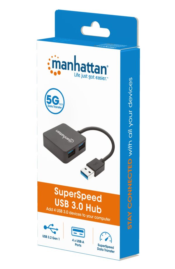 SuperSpeed USB 3.2 Gen1 Hub 4 Porte USB A - immagine 2