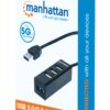Hub USB 3.0/2.0 Combo 4 porte Nero - immagine 2