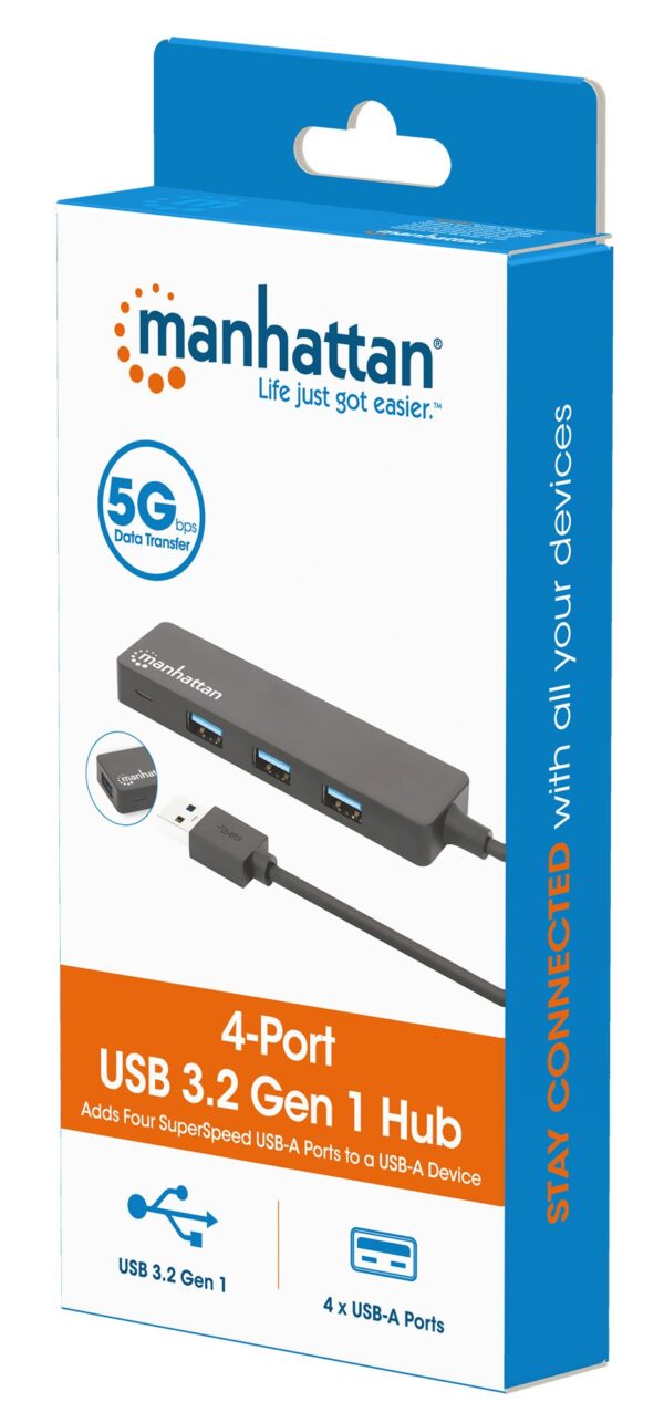 Hub USB 3.2 Gen 1 a 4 porte - immagine 2