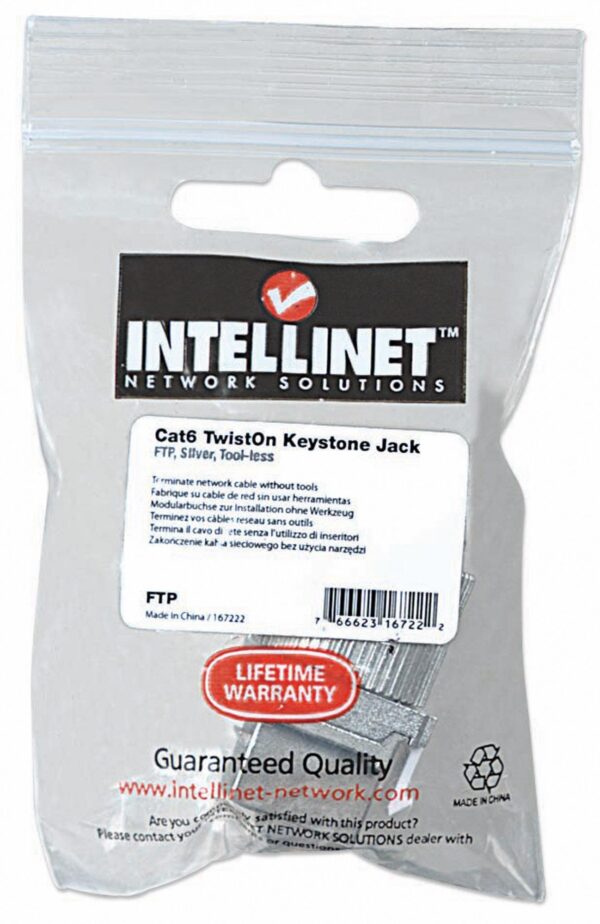 Frutto Keystone Cat6 FTP Tooless - immagine 2