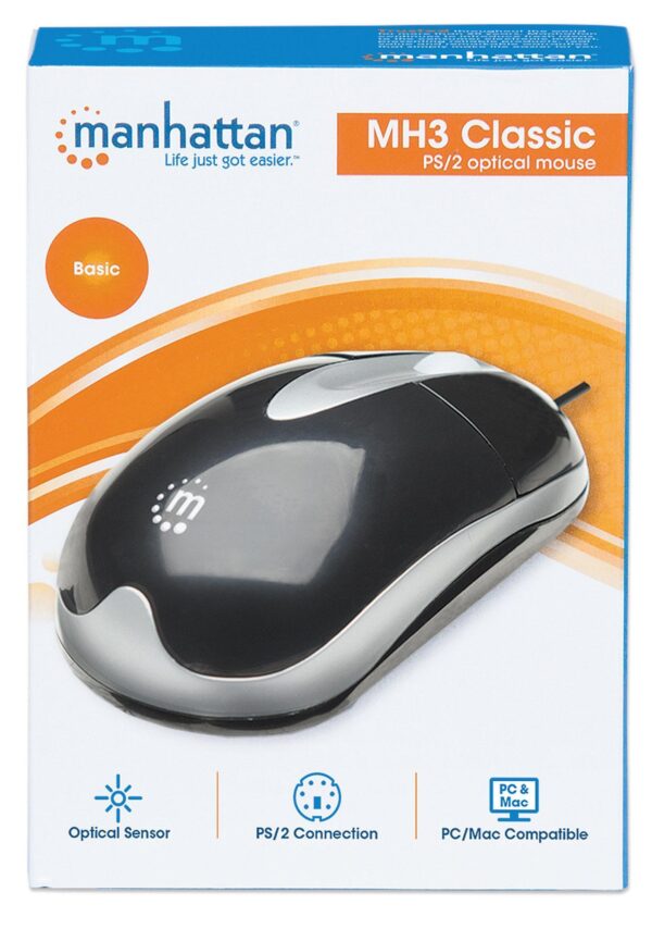 MH3 Mouse Classic Desktop Ottico PS2 - immagine 3