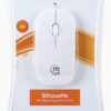 Mini Mouse Ottico USB Silhouette Cavo 1,2m Bianco - immagine 2