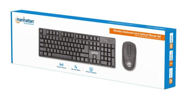 Set Tastiera Wireless e Mouse Ottico Layout Italiano - immagine 2