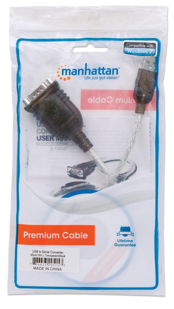 Convertitore Adattatore Manhattan da USB a Seriale in Sacchetto - immagine 2