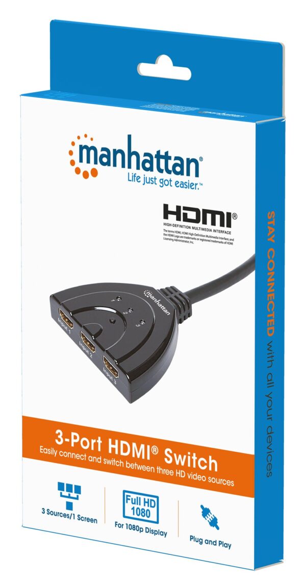 Switch HDMI 3 IN 1 OUT 1080p 3D - immagine 2