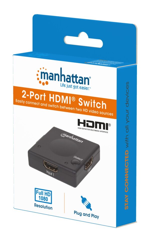 Switch HDMI 2 porte 1080p - immagine 2