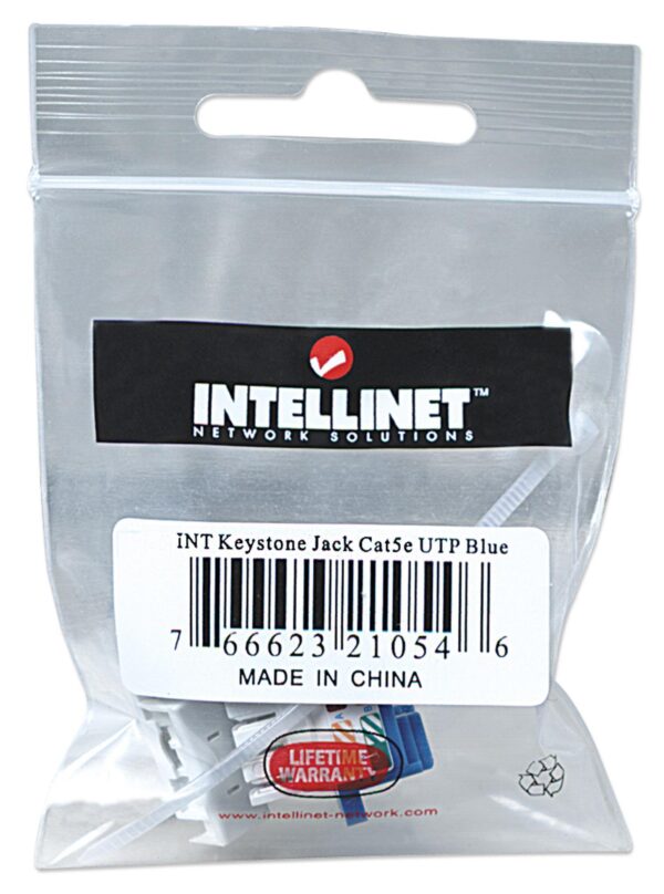 Frutto Keystone RJ45 C5E UTP Blu - immagine 2