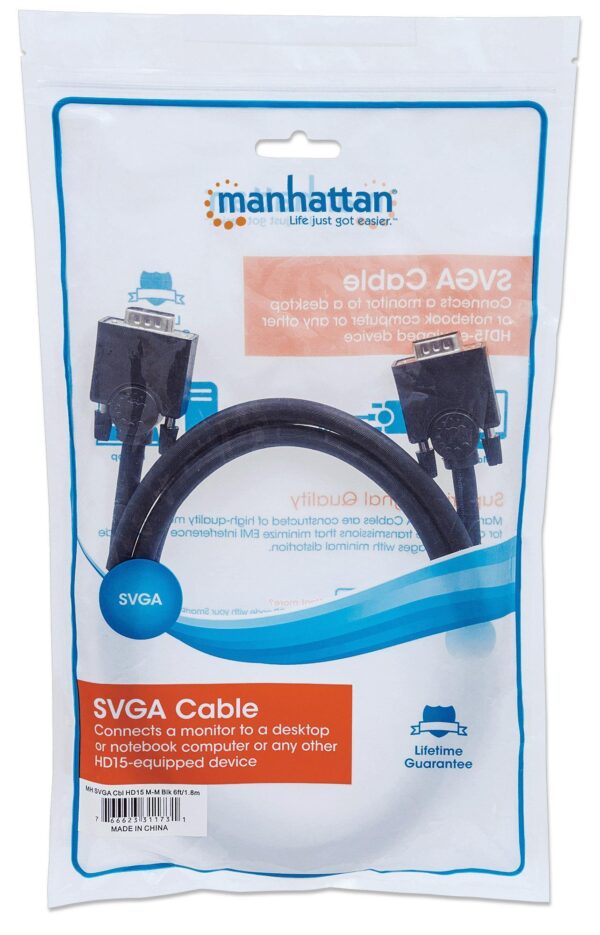 Cavo Monitor Svga M/M da 1,8 m - immagine 2