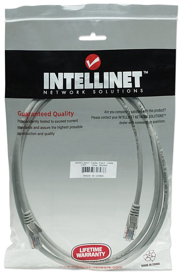 Cavo di rete Patch in Rame Cat. 5e Grigio UTP 15 m - immagine 2