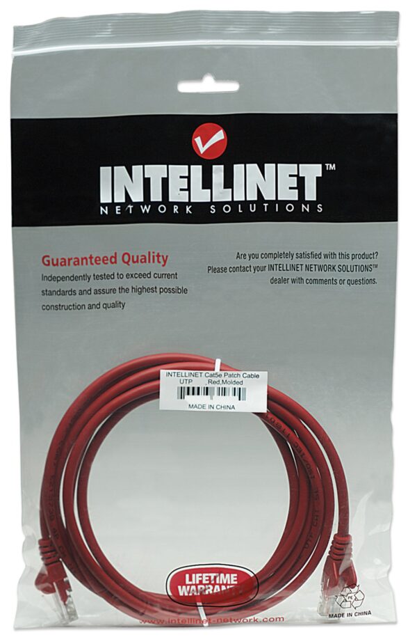 Cavo di rete Patch in Rame Cat. 5e Rosso UTP 15 m - immagine 2