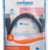 Cavo USB 2.0 A maschio/mini B 5 pin maschio 3 m Nero - immagine 2