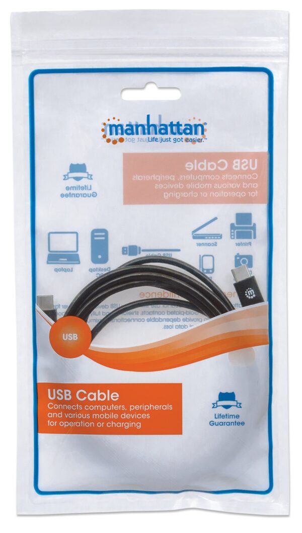 Cavo USB 3.2 SuperSpeed USB-C™ Maschio/USB-C™ Maschio 1m Nero - immagine 2
