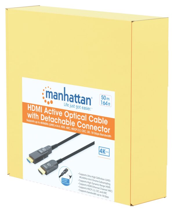 Cavo HDMI™ Attivo in Fibra Ottica con Connettore Staccabile 50m - immagine 2
