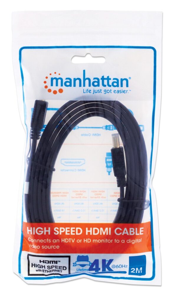 Cavo HDMI High Speed With Ethernet Piatto 2m nero - immagine 2