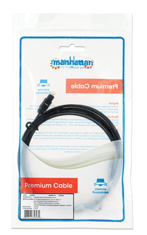 Cavo Audio Ottico Digitale Toslink 3 metri - immagine 2