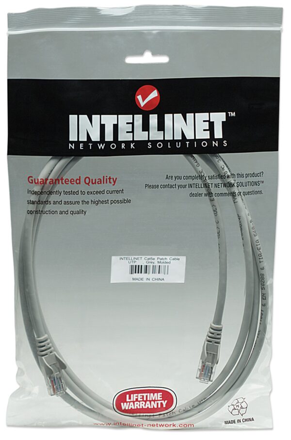 Cavo di rete Patch CCA Cat. 5e Grigio UTP 5 mt - immagine 2