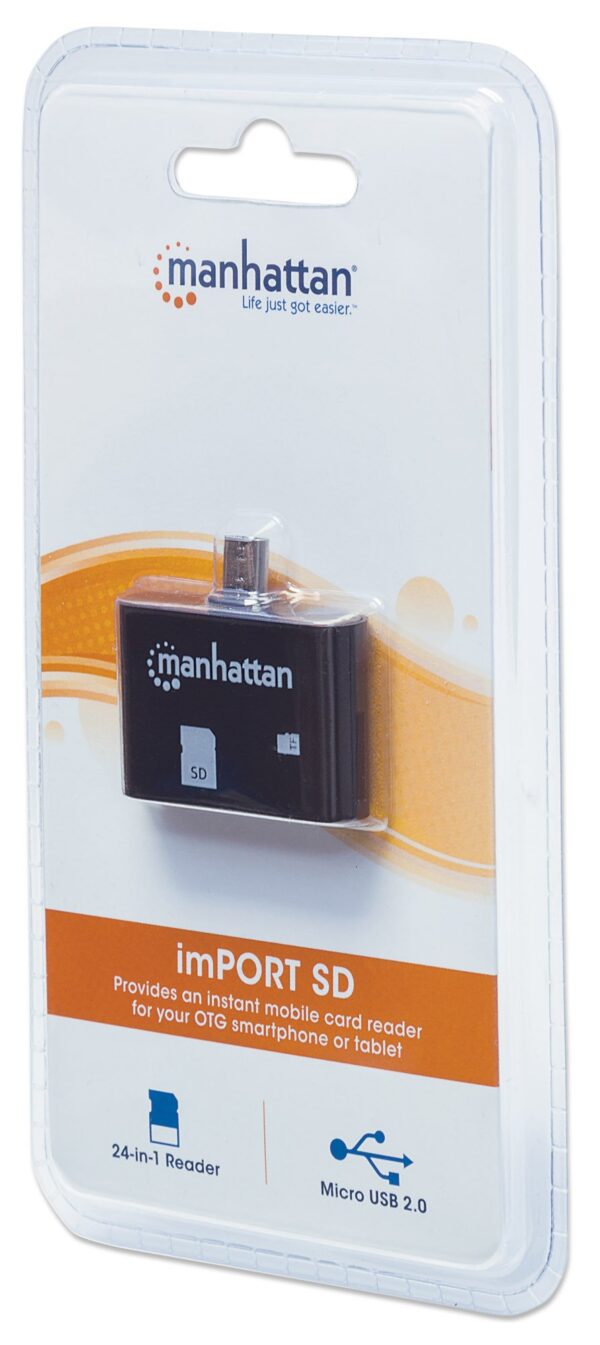Mini Lettore Micro USB di Memorie SD/MicroSD per Smartphone e Tablet - immagine 2