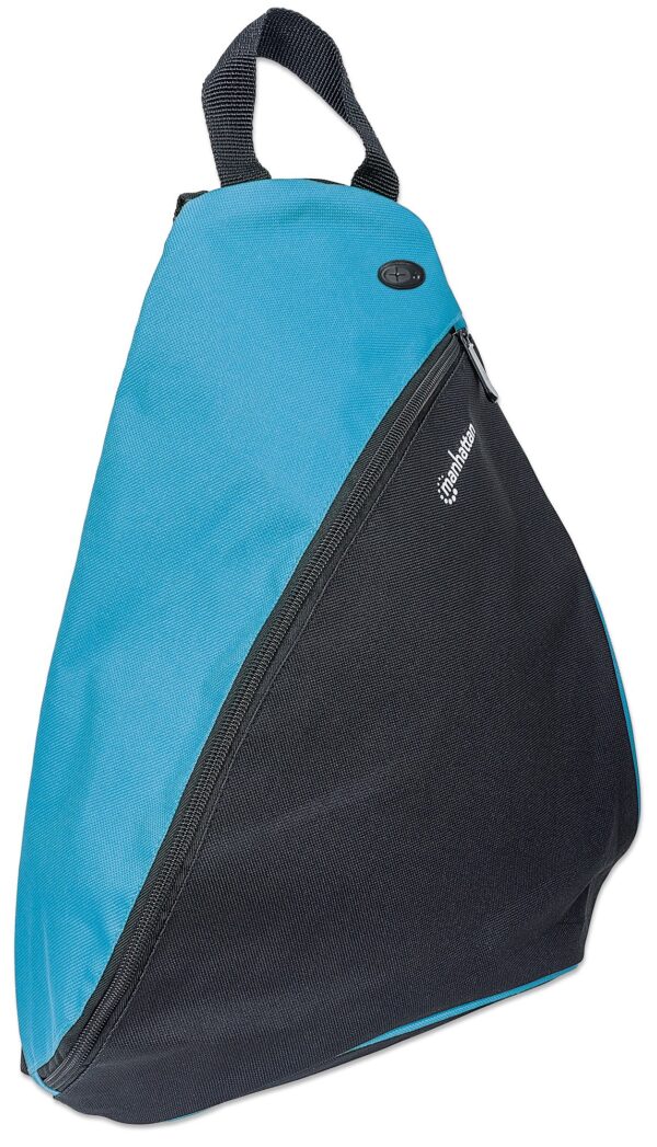 Zainetto Monospalla per Tablet e Ultrabook fino a 12'' Nero/Azzurro - immagine 2