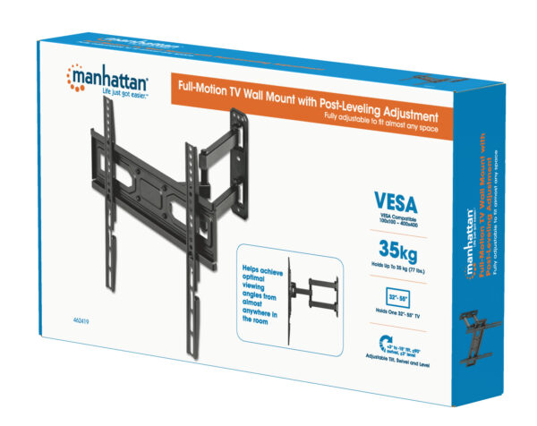 Staffa a Muro per TV LED LCD 32-55'' Full Motion - immagine 2