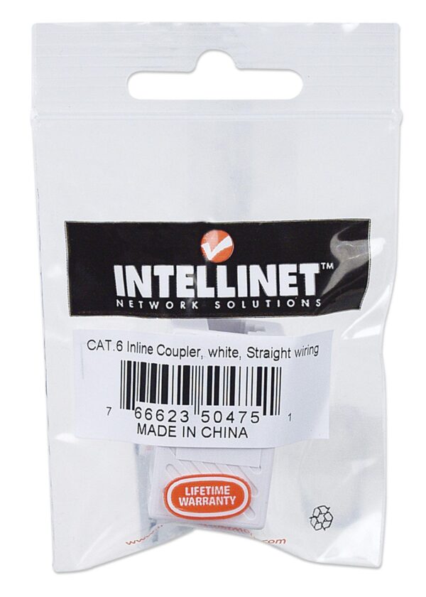 Accoppiatore Cat6 RJ45 F/F UTP colore Bianco - immagine 2
