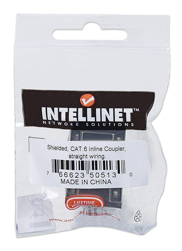 Accoppiatore RJ45 Cat6 8P8C Femmina/ Femmina, FTP, Silver - immagine 2