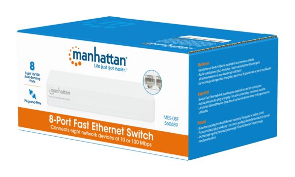 Switch 8 porte 10/100Mbps Fast Ethernet - immagine 2