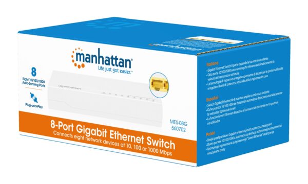 Ethernet Switch Gigabit 8 porte Desktop - immagine 2