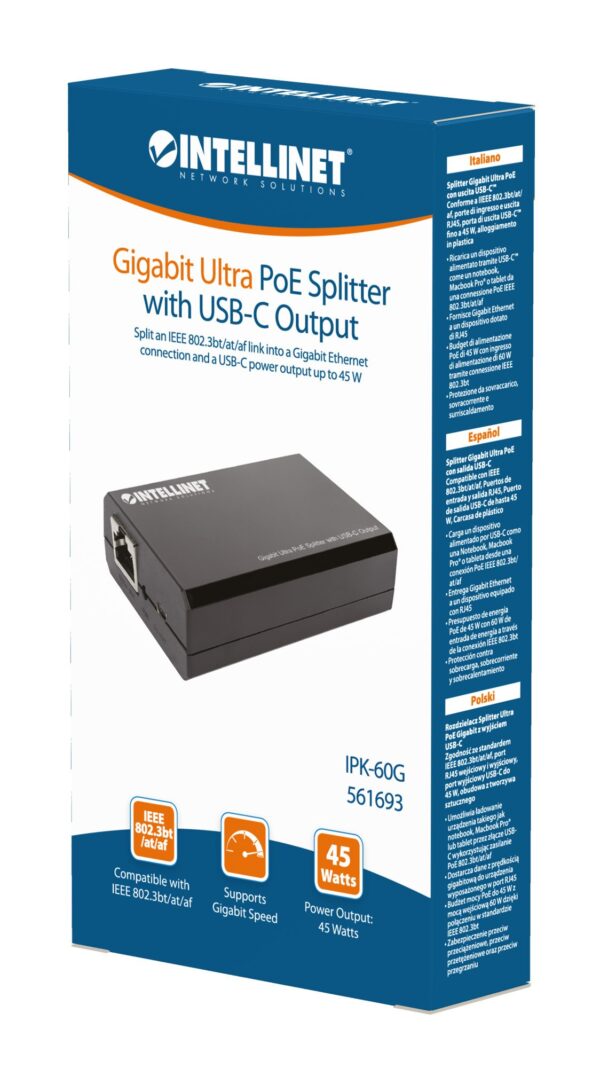 Splitter Gigabit Ultra PoE con uscita USB-C™ - immagine 2