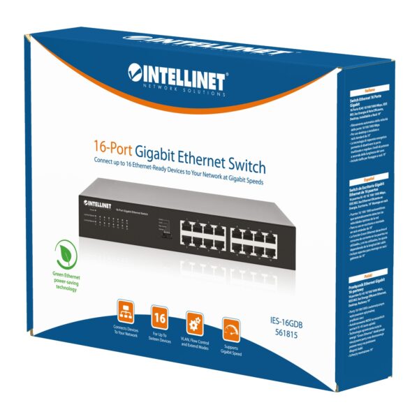 Ethernet Switch Gigabit 16 porte - immagine 2