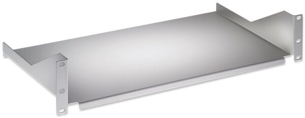 Mensola per Rack 19'' 400 mm 2U Grigia 2 punti - immagine 2