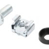 Kit Set 100 Viti, 100 Dadi e 100 Rondelle per Montaggio Rack Silver - immagine 2