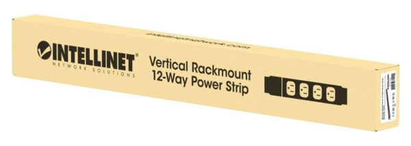 Multipresa Verticale per Rack 12 Posti Spina Schuko Angolata - immagine 2