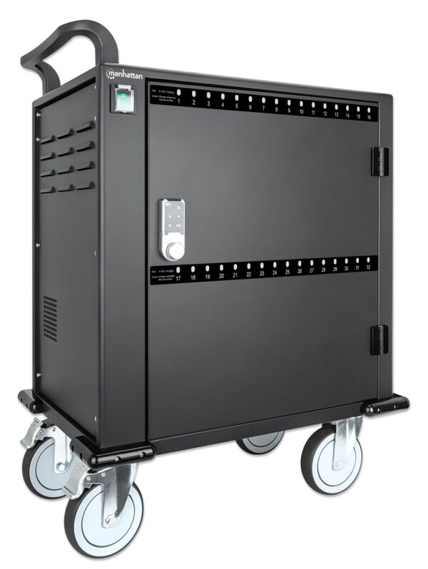 Carrello Stazione di Ricarica USB-C™ 576W per 32 Smartphone e Tablet fino a 12'' - immagine 2