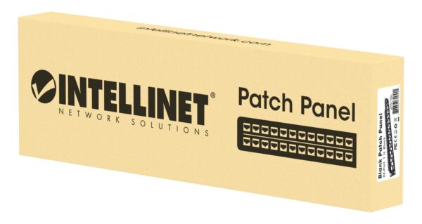 Pannello Patch Slim 1HE 24 Posti  Keystone Senza Frutti Nero - immagine 2