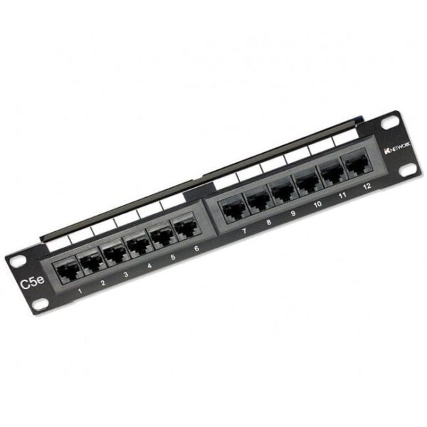 Pannello Patch 12 Porte, 10'', 1U, CAT5E UTP - immagine 2