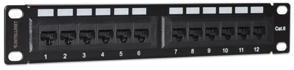 Pannello Patch per Rack 10'' 12 Porte UTP Cat.6 1HE - immagine 2