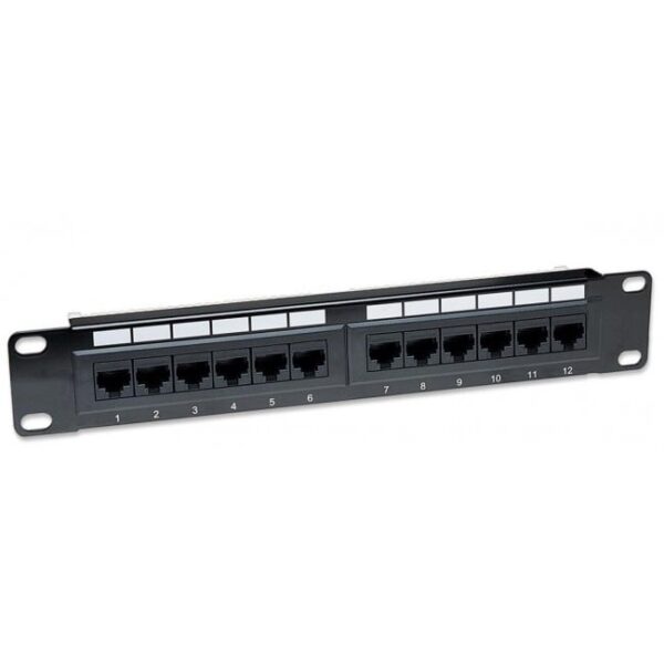 Pannello Patch per rack 10'' 12p UTP Cat.6A - immagine 2